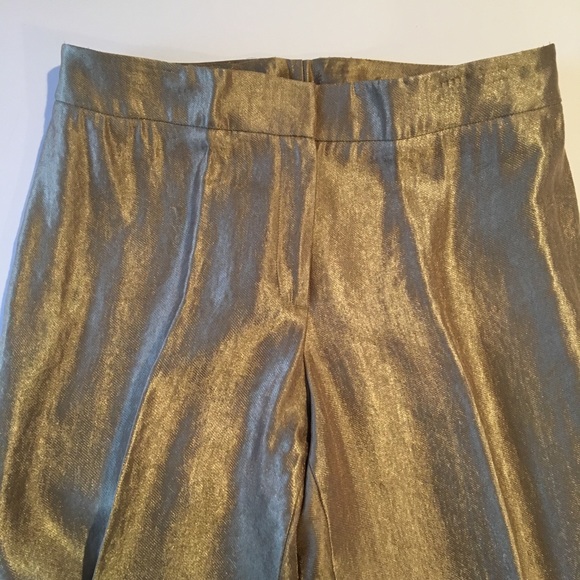 Gorgeous Piece of Cloth NY gold shimmering pants - Picture 2 of 4